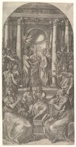 The Marriage of the Virgin, ca. 1525. Creator: Giovanni Jacopo Caraglio