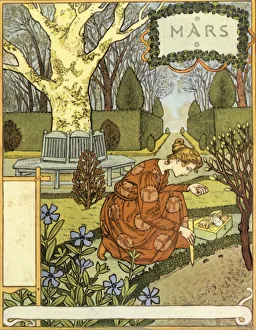 Aries Gallery: Mars, 1896. Creator: Eugene Samuel Grasset