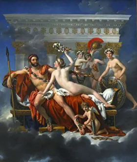 Images Dated 15th February 2011: Mars Being Disarmed by Venus, 1824