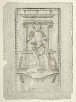 Ferrara Prints: Mars (from the Tarocchi, series A: Firmaments of the Universe, #45), before 1467. Creator