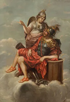 Mars Prints: Mars and Minerva, c17th century. Creator: Unknown