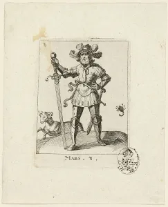 Mars, plate three from Der VII Planeten, n.d. Creator: Conrad Meyer