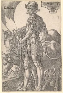 Aldegrever Prints: Mars, from The Seven Planets, 1533. Creator: Heinrich Aldegrever
