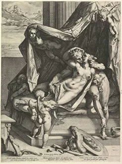 Bartholomeus Gallery: Mars and Venus, 1588. Creator: Hendrik Goltzius