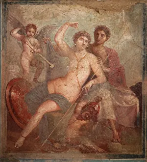 War God Prints: Mars and Venus, 1st H. 1st cen. AD. Creator: Roman-Pompeian wall painting