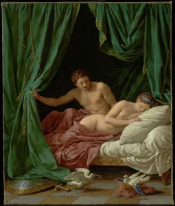 Mars and Venus, Allegory of Peace (Mars et Venus, allegorie sur la Paix), 1770. Creator: Louis Jean Francois Lagrenee