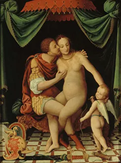 Tableau Prints: Mars and Venus. Creator: Bernardino Lanino
