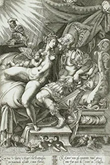 Mars Prints: Mars and Venus (image 1 of 2), 16th century. Creator: Enea Vico