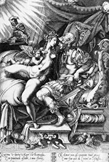 Mars Prints: Mars and Venus (image 2 of 2), 16th century. Creator: Enea Vico