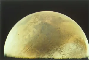 Sphere Collection: Mars from Viking 1 orbiter, Viking 1 Mission to Mars, 1976. Creator: NASA