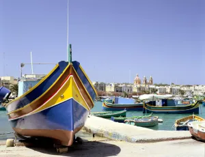 Maltese Prints: Marsaxlokk harbour, Malta