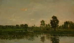 Charles Fran And Xe7 Gallery: The Marsh, 1871. Creator: Charles Francois Daubigny