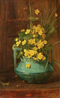 Reid George Prints: Marsh Marigolds, 1878. Creator: George Reid