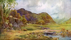 Images Dated 13th June 2008: On the Marsh near Lodore, Cumberland, 1924-1926. Artist: Cuthbert Rigby