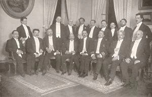 Beautiful Rio De Janeiro Gallery: Marshal Hermes da Fonseca with his Secretaries of State and Advisers, 1914