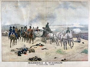 Bonaparte Collection: Marshal Massena at the Battle of Wagram, Austria, 5th-6th July 1809, (1904)