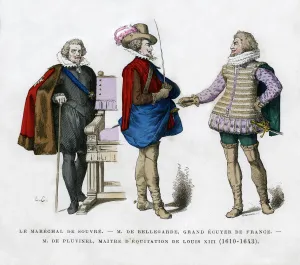 The Marshal of Souvre, M de Bellegarde and M de Pluvinel, 17th century (1882-1884) The Marshal of Souvre, M de Bellegarde and M de Pluvinel, 17th century (1882-1884)