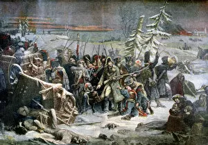 Art Media Gallery: Marshall Ney during the retreat from Russia, (1812) 1894