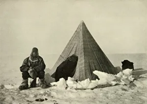 Marshall Outside a Tent, at the Camp, c1908, (1909) #15467325 Marshall Outside a Tent, at the Camp, c1908, (1909) #15467325