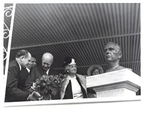 Bunch Of Flowers Prints: Marshall Space Flight Center dedication, USA, September 8, 1960. Creator: NASA