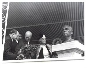 Dwight Eisenhower Gallery: Marshall Space Flight Center dedication, USA, September 8, 1960. Creator: NASA