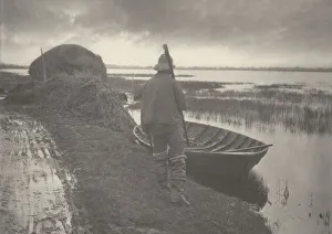 Reed Gallery: Marshman Going to Cut Schoof-Stuff, 1886. Creators: Dr Peter Henry Emerson