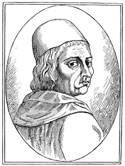Florentine Prints: Marsilio Ficino (1433-1499), Italian humanist philosopher, 1882