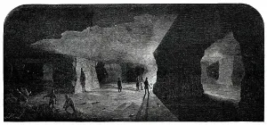 Miners Prints: The Marston Salt-Pit, 1850. Creator:s Read