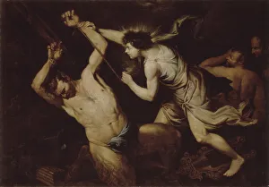 Apollo Prints: Marsyas and Apollo. Artist: Anonymous