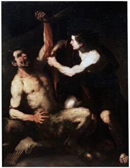 Images Dated 8th June 2010: Marsyas and Apollo, early 1650s. Artist: Luca Giordano