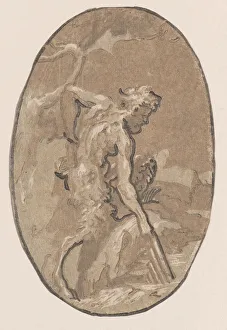 Niccolo Prints: Marsyas drawing the Syrinx from the river, ca. 1540-50. ca. 1540-50