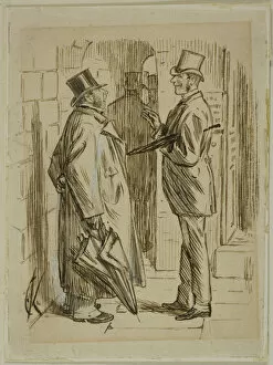 Overcoat Gallery: Upon the Mart, 1870 / 91. Creator: Charles Samuel Keene