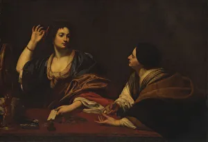 Pearl Necklace Collection: Martha Scolding Her Vain Sister Mary Magdalene, 17th century. Creator: Unknown