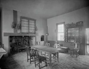 Presidential Prints: Martha Washington kitchen at Mt. Vernon, between 1900 and 1920. Creator: Unknown