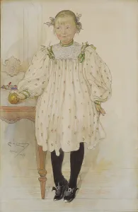 Young Girl Prints: Martha Winslow as a Girl, 1896. Creator: Carl Larsson