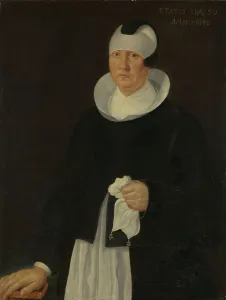 Second Wife Prints: Marthe Jensdatter Ruus, Lars Ruus 2nd wife, 1646. Creator: Unknown