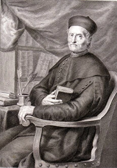 Nacional Gallery: Martin de Azpilicueta (1492-1586), theologian and Spanish mercantilist, engraving