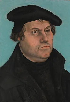 Lucas Cranach The Elder Gallery: Martin Luther (1483-1546), probably 1532. Creator: Unknown