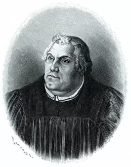 Protestant Gallery: Martin Luther, Protestant church reformer, (1903)