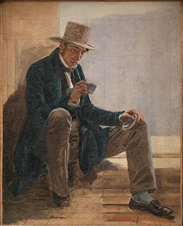 Martin Rorbye Prints: Martinus Rorbye, 1837. Creator: Constantin Hansen