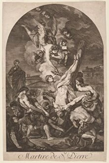 Saint Peter Gallery: Martire de St. Pierre (The Martyrdom of Saint Peter), c. 1750s. Creator: Jean Barbault