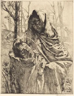 Severed Head Prints: A Martyr, 1883. Creator: Paul Albert Besnard
