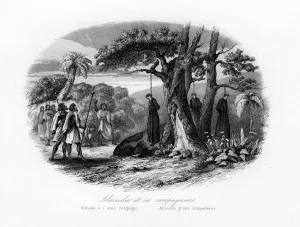 Martyrdom of Almeida and his companions, c1840. Artist: N Remond Martyrdom of Almeida and his companions, c1840. Artist: N Remond