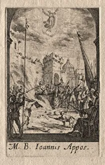 1592 1635 Prints: The Martyrdom of the Apostles: St. John the Evangelist. Creator: Jacques Callot (French