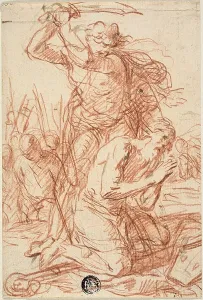 Il Pesarese Prints: Martyrdom of Bishop Saint, n.d. Creators: Ercole Procaccini, Simone Cantarini