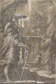 Brush And Gray Wash Gallery: Martyrdom of a Female Saint (Agnes?), 1605-9. Creator: Camillo Procaccini