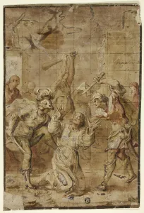 Lead White Prints: Martyrdom of a Saint, 1626/32. Creator: Workshop of Vicencio Carducho Italian, 1570-1638