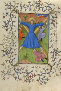 Ropes Prints: The Martyrdom of Saint Andrew; Book of Hours, about 1410. Creator: Unknown