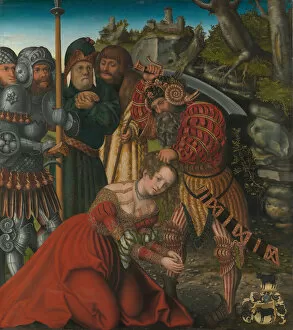 Oil On Linden Gallery: The Martyrdom of Saint Barbara, ca. 1510. Creator: Lucas Cranach the Elder