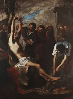 Wonderworker Prints: The Martyrdom of Saint Bartholomew, c1635. Creator: Cavallino, Bernardo (1616-1656)